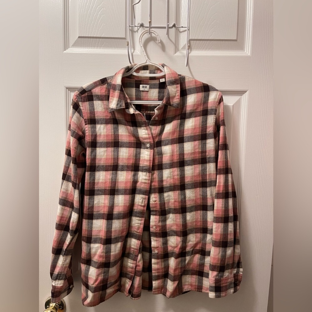 flannel button down shirt